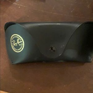 Black ray ban glasses case.
